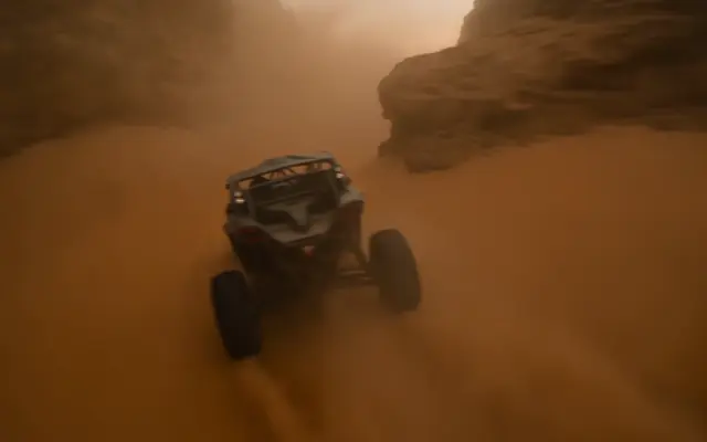 A chase through a desert storm